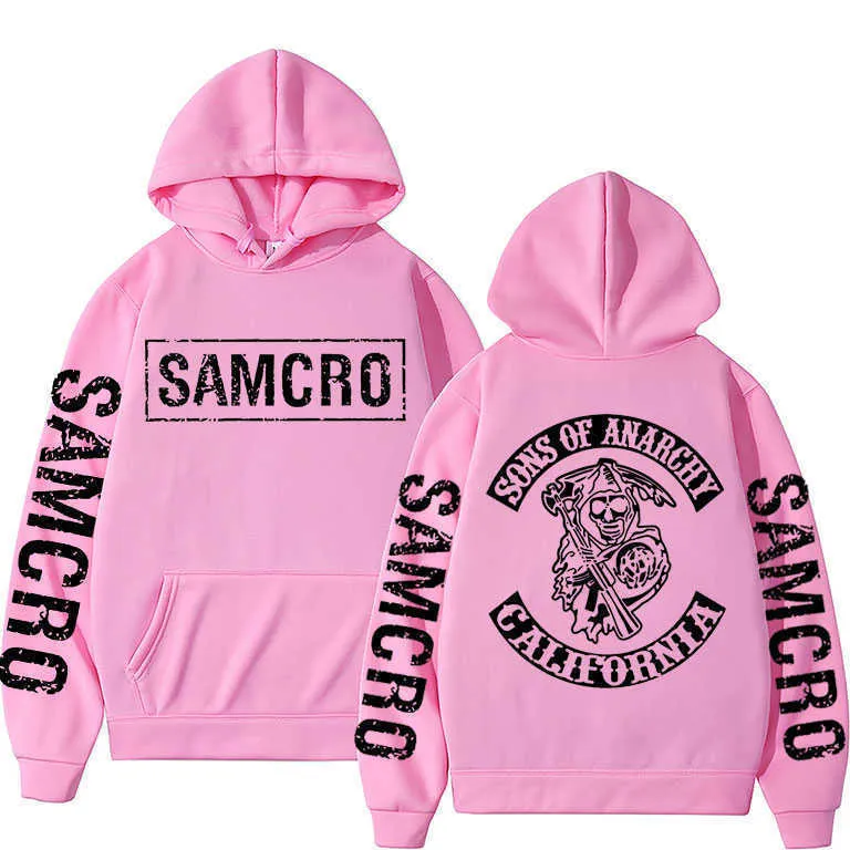 Wangcai01 メンズパーカースウェットサンズ・オブ・アナーキー SAMCRO