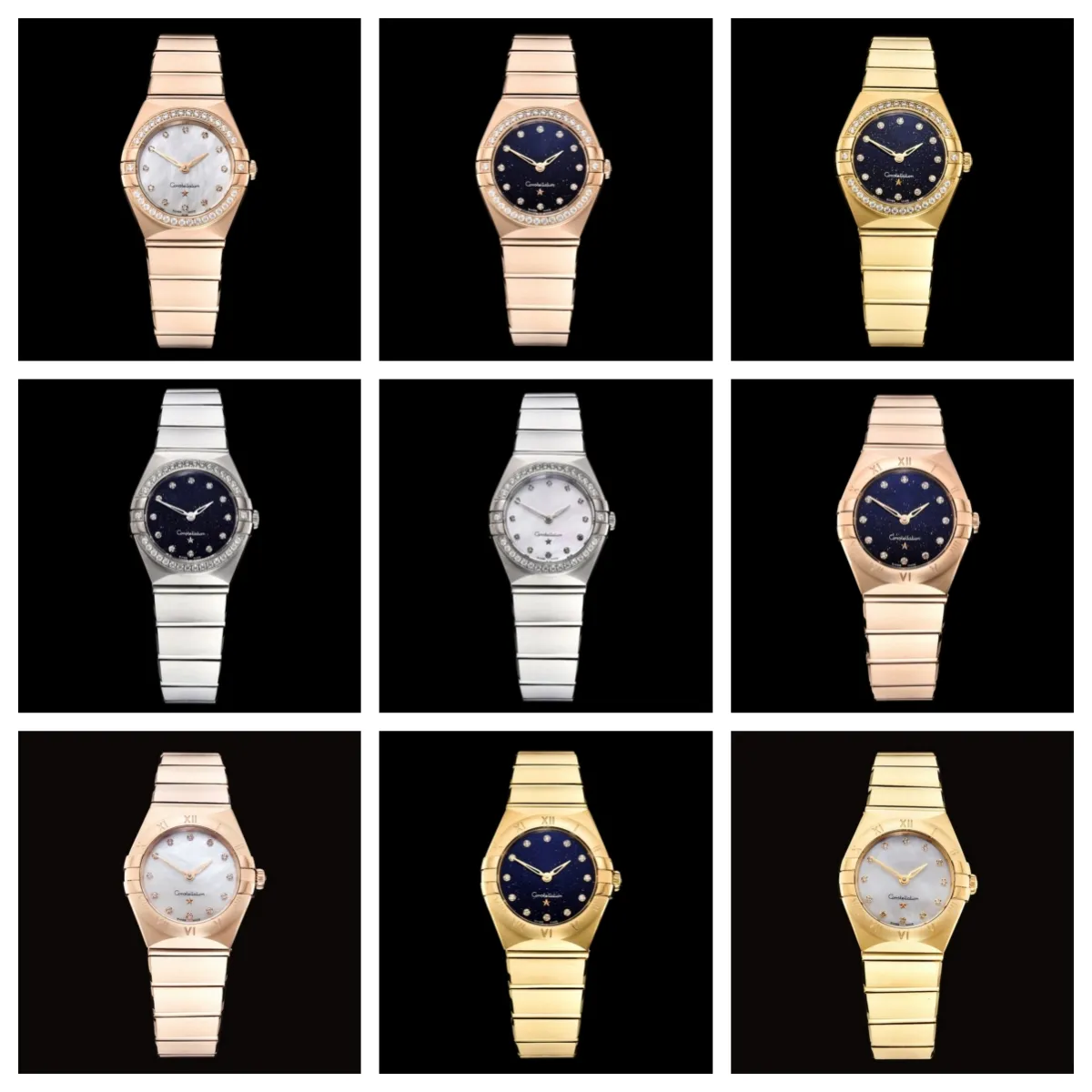 GF Montre De Luxe femmes montres 25mm mouvement à quartz suisse boîtier en acier fin montre de luxe montres étanches