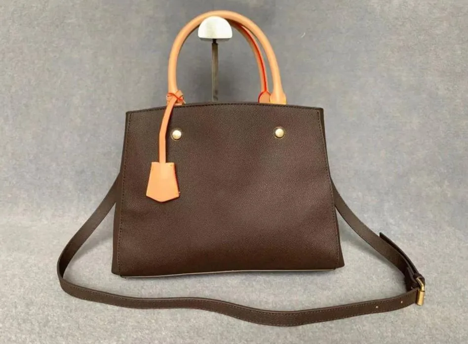 Дизайнерские роскошные сумки сумочки кошельки кошельки Montaigne Black Officing Bag Women Women Crown Flower