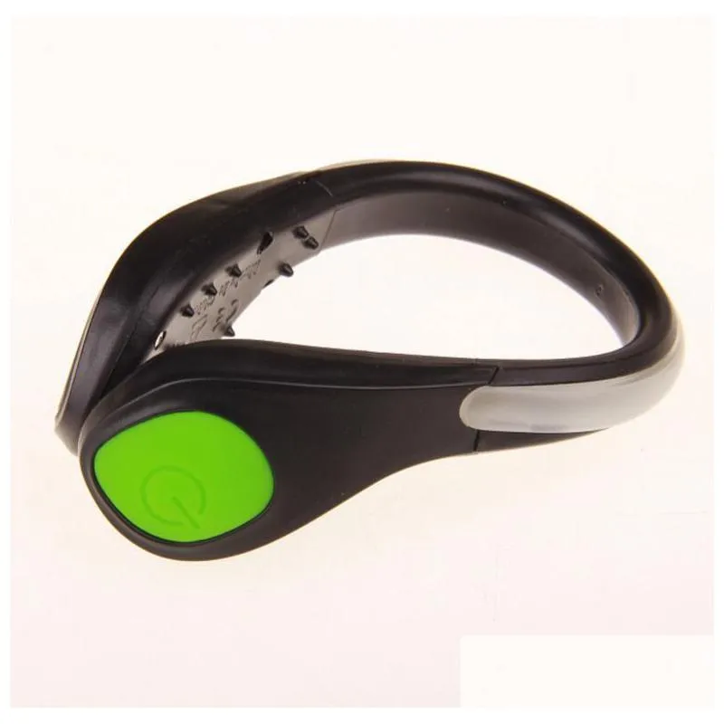 led flash shoe clip light up glow in the dark for party dancing skating night running safty gear battery replaceable