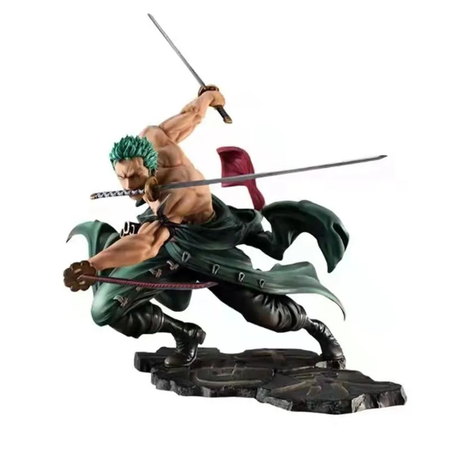 New One Piece Anime Figuur Gk Roronoa Zoro Drie Blade Sa Maximale Manga 