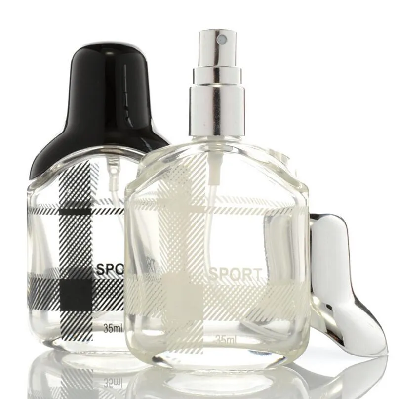 35 ml Schwarz Und Silber Nachfüllbare Tragbare Parfüm Flasche Traveler Glas Spray Zerstäuber Parfum Flasche LX1353