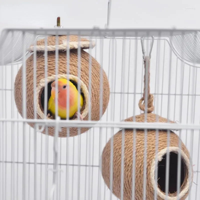 Cages à oiseaux, pièces de nid, ornement en bois, perroquet, coquille de noix de coco, petit canari d'extérieur, Nidos Para Pajaros, fournitures pour pigeons DL60NL