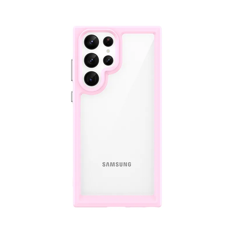 Acryl Gevallen Voor Samsung A05 A25 A24 A54 A14 S23 FE S22 A04s A13 A33 A53 M13 A73 Ultra Plus 5G Schokbestendig Telefoon Case