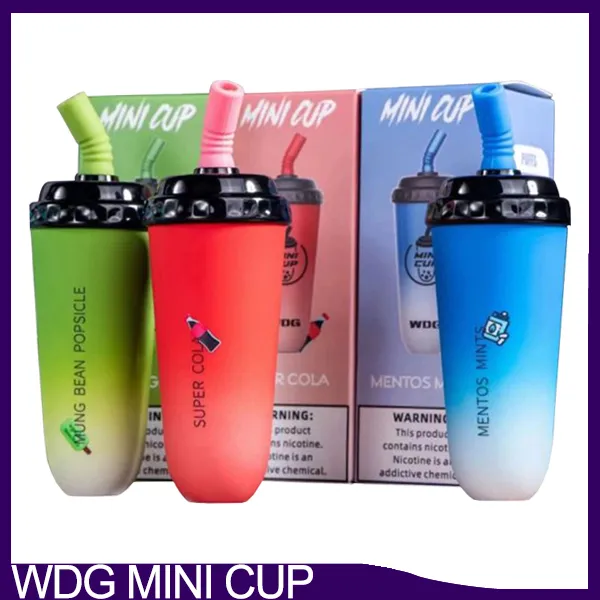 WDG Mini Cup 5000 Puffs Wegwerp Vapes Pen 15 ml met 600 mAh Oplaadbare 3,5% Savage Vape Max Cup Mesh Coil 0268322