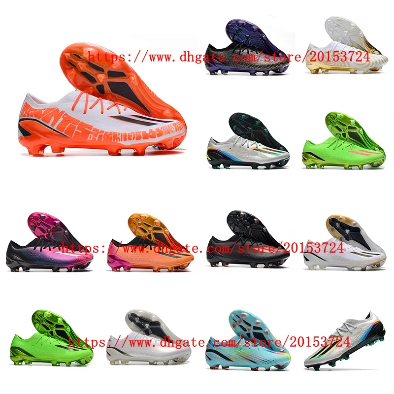 2022 Soccer Shoes Mens X Speedportal.1 FG Cleats Football Boots Black Pink Blue Silver Footwear Botas de Futbol