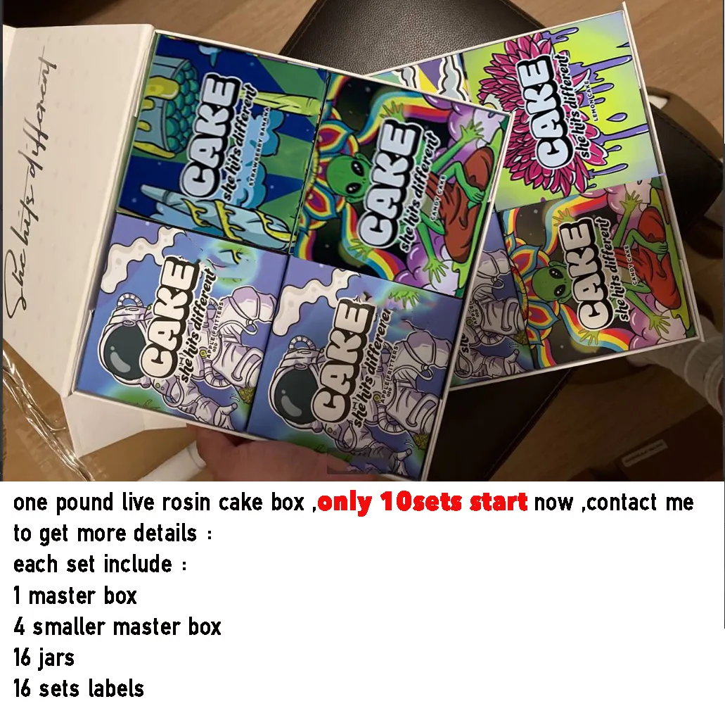 Wholesale Luxury 1LB Live Resin CAKE She Hits Different Packaging Boxes Ready To Ship Live Rosin