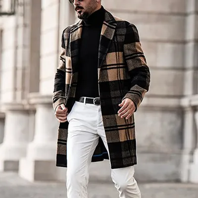 Casacos xadrez cheap masculino