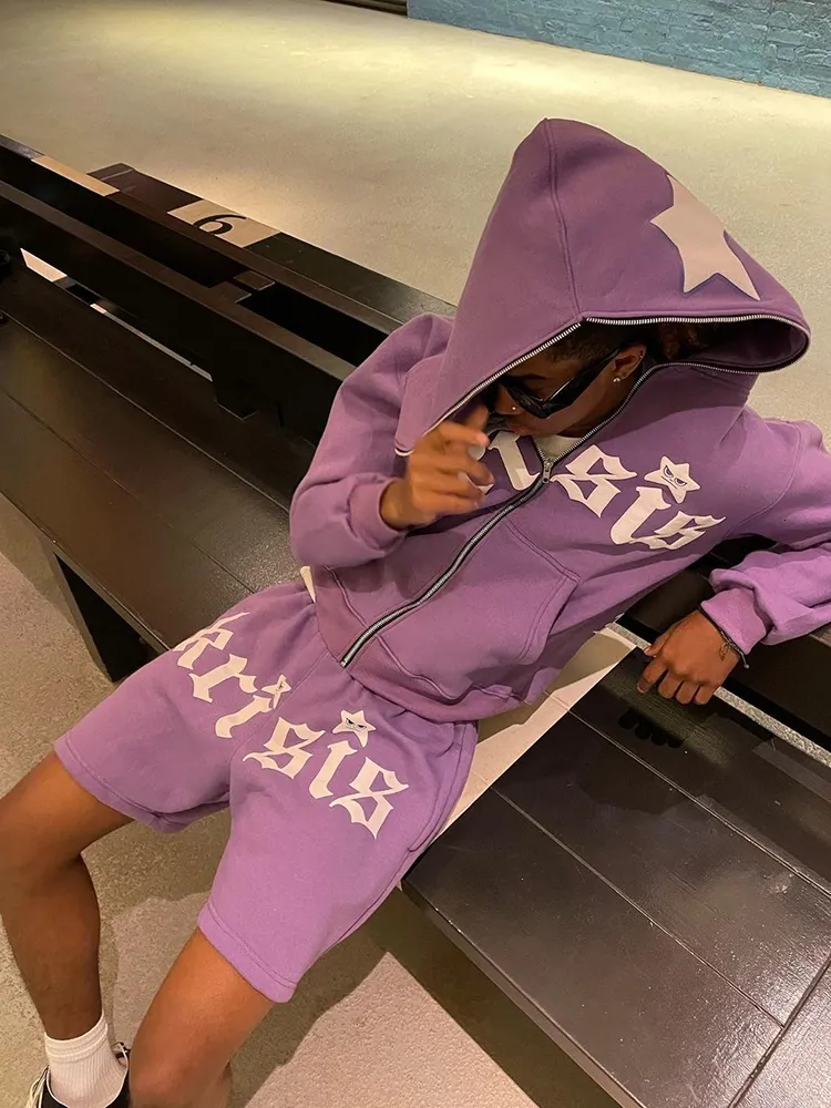 Y2K Star Letter Print Hoodie Zip Up Harajuku Gothic 221117 1 578 DHgate