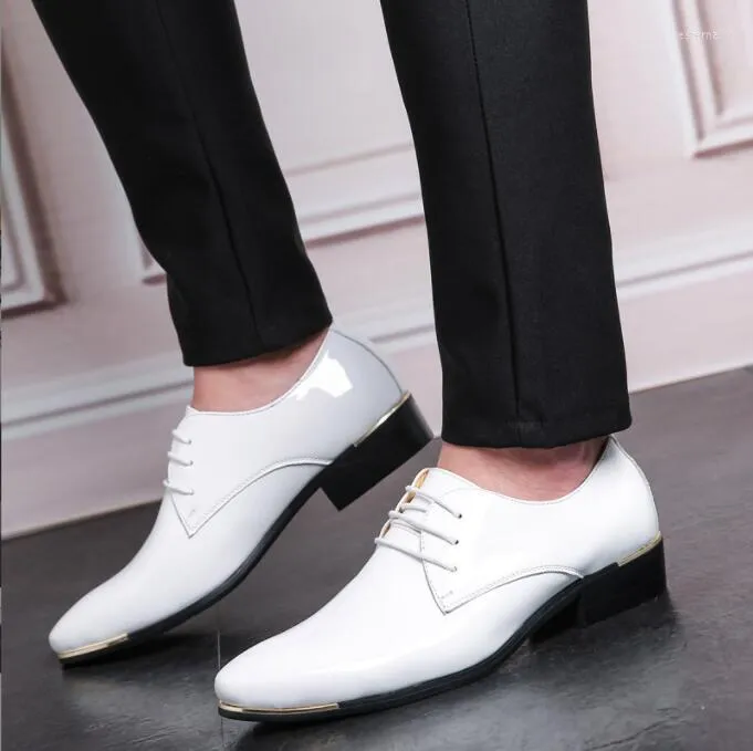 Chaussures Habillées Mode Homme Classique Cuir Verni Mariage Décontractée Affaires Grande Taille