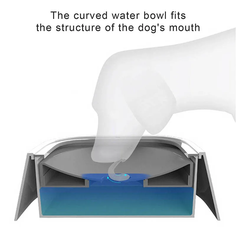 Cat Feeder Pet Bowl Water Drinking Fountain Dog Bowl 1L Portable Floating food dish