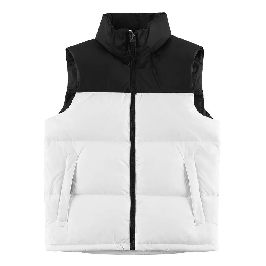 Vest Down 재킷 조끼는 따뜻한 남성 스타일리스트 겨울 패션 남성과 여성 외부웨어 두껍게 야외 코트 필수 콜드 보호 소매 소매 파파
