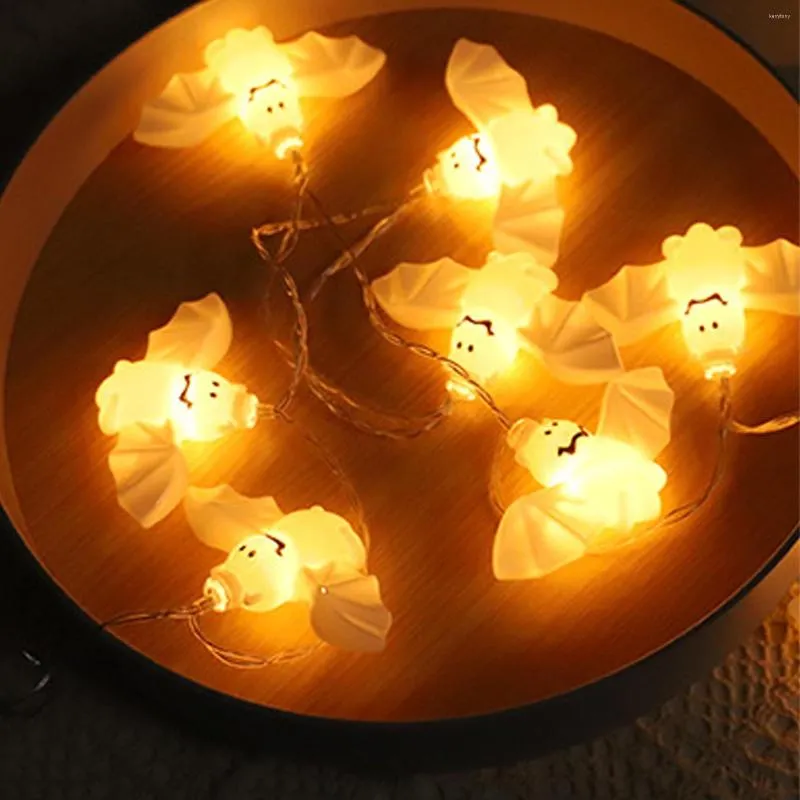 Stringhe 1,5 m 10 LED Stringa luminosa Decorazione di Halloween Luci fantasma horror Incandescente Puntelli per feste Forniture per l'illuminazione