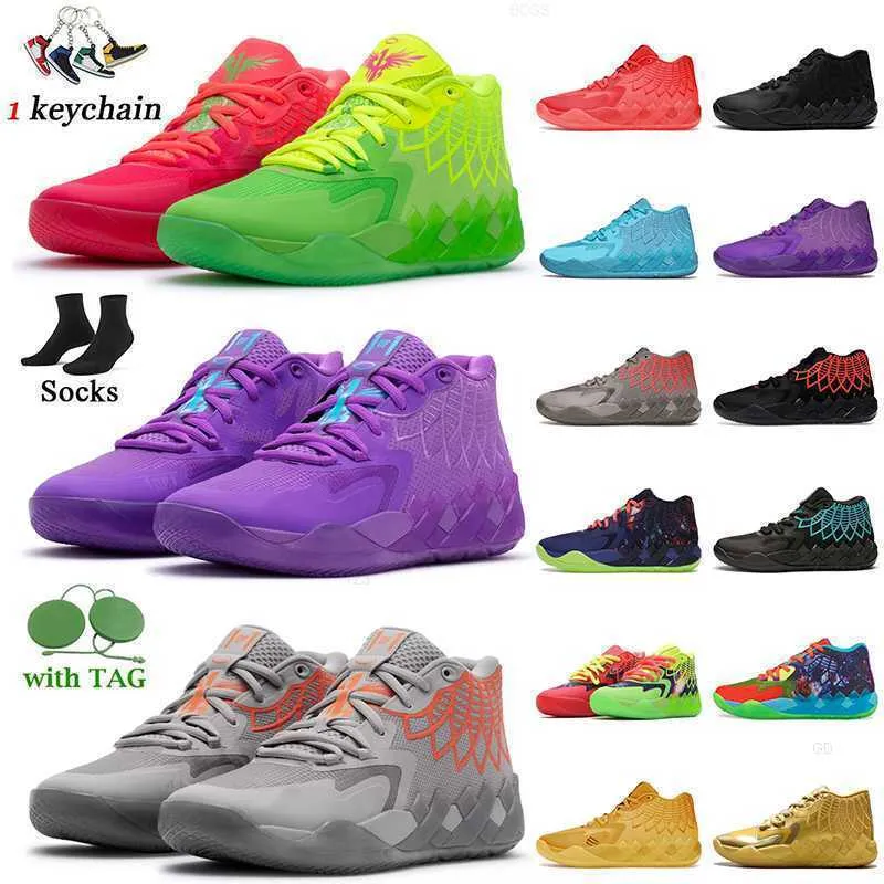 LaMelo Ball MB.01 Lamelo Shoes Red 2023 Black/Red Blast Buzz Rick And ...