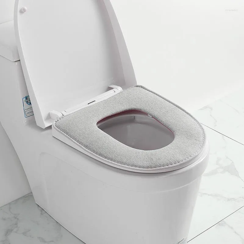 Toilet Seat Covers Winter Warm Cover Bathroom Accessories WC Mat Washable Comfortable Closestool Case