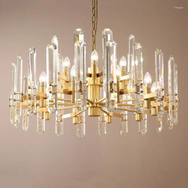 Chandeliers Luxury Crystal Chandelier Lighting Modern LED Lamp For Living Room Dining Villa Atmosphere Creative Light