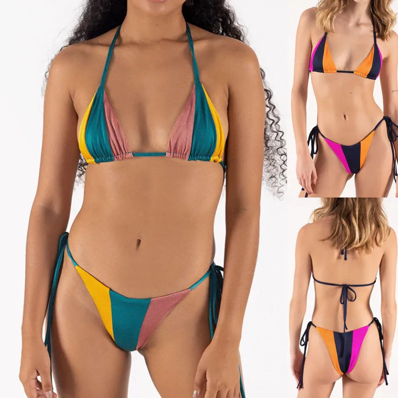 2023 frauen Neue Badeanzug Frauen Bademode Nähte Spitze Sexy Badeanzug Baech Bikini Set Push-Up Bademode Bikinis