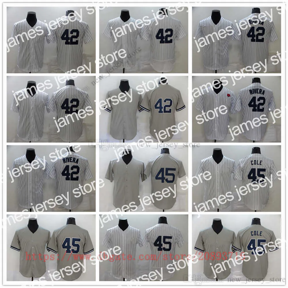 College Baseball usa Baseball del Film College Indossa Maglie Cucite 45 Gerritcole 42rivera schiaffeggiano tutto il numero cucito nome trasparente vendita