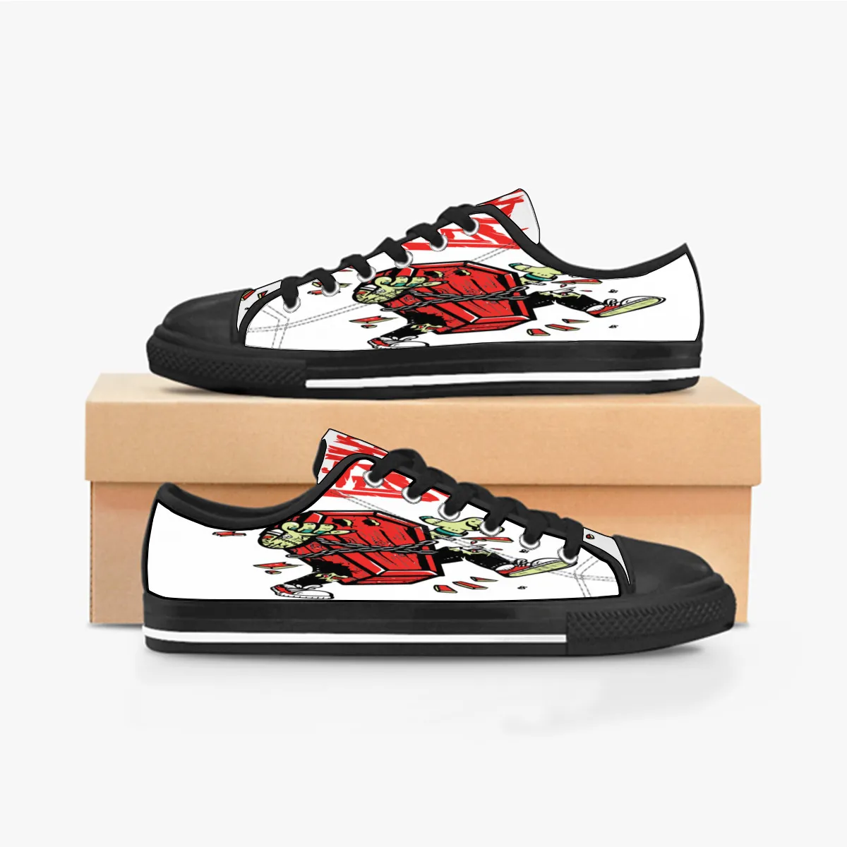 أحذية مخصصة للنساء منخفضة DIY TOPMEN TOP CANVAS SKATBOARD SHIEKERS TRIPLE TRACTION TRAVIESICALIGY UV Printing Sports Sneakers Wangji 180-712 Ization