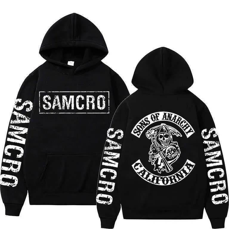 Wangcai01 メンズパーカースウェットサンズ・オブ・アナーキー SAMCRO