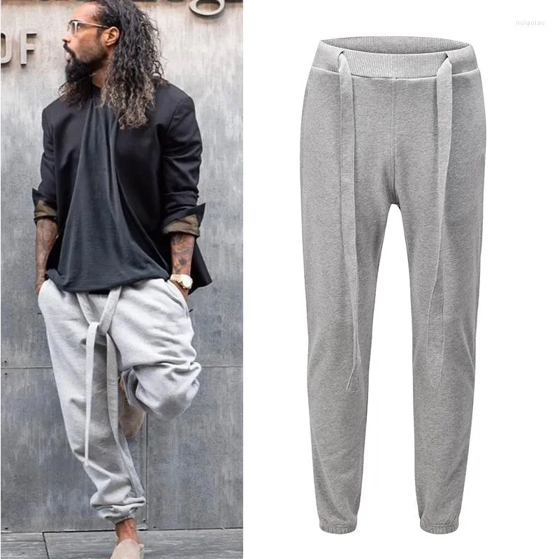 Herenbroek High Street Gray Black Joggers Zietbroek Heren Mens vast rechtdoor Loose Casual Harem Harajuku Oversize Baggy broek