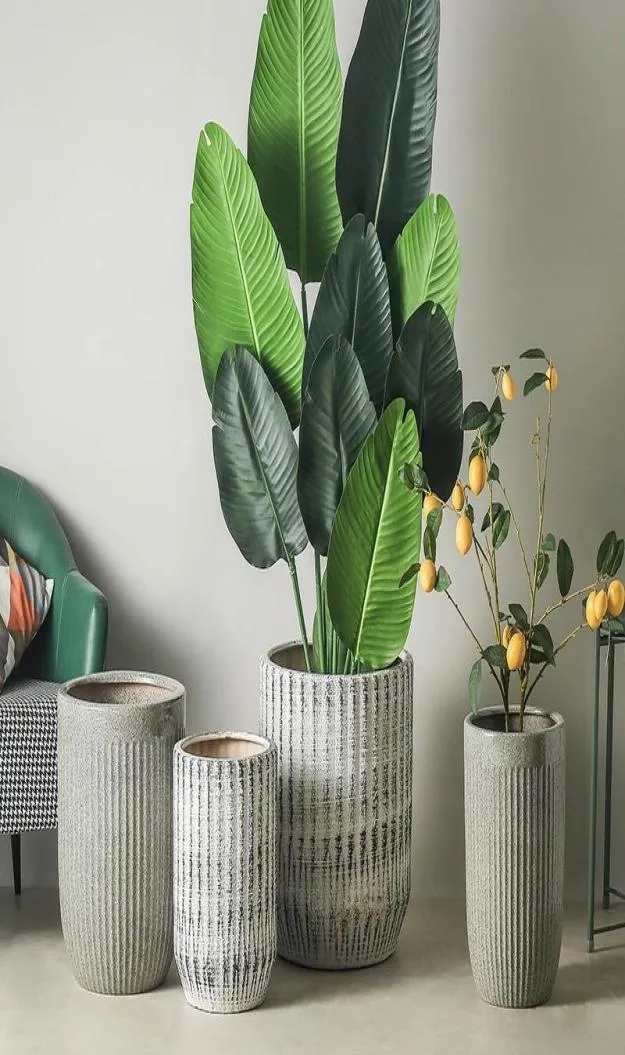 Piantatrici vasi moderni per piante moderne ceramica decorazione creativa ceramica esterno grande minimalista de jardin giardino rifornimenti dfhp