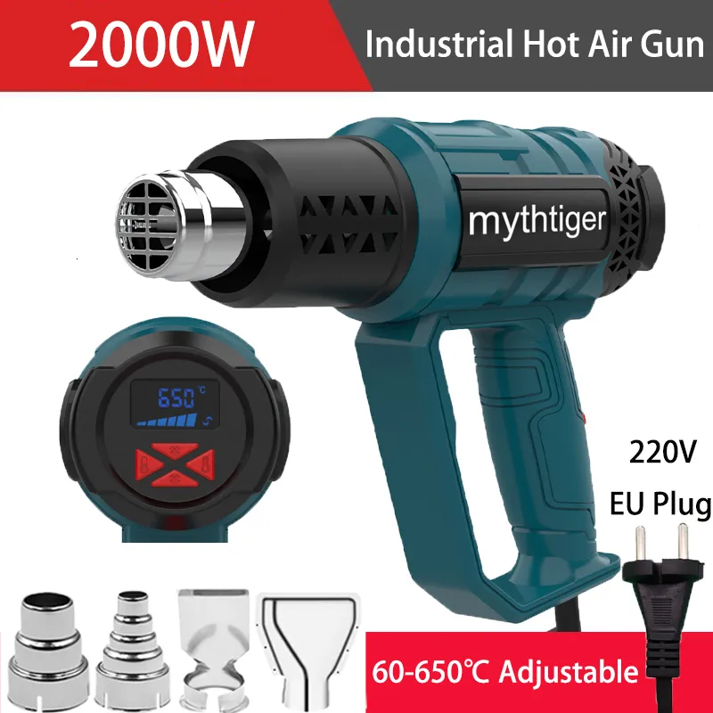 Heat Guns Industrial Hair dryer 2000W Air for soldering Thermal blower Soldering station Shrink wrapping Tools 221118