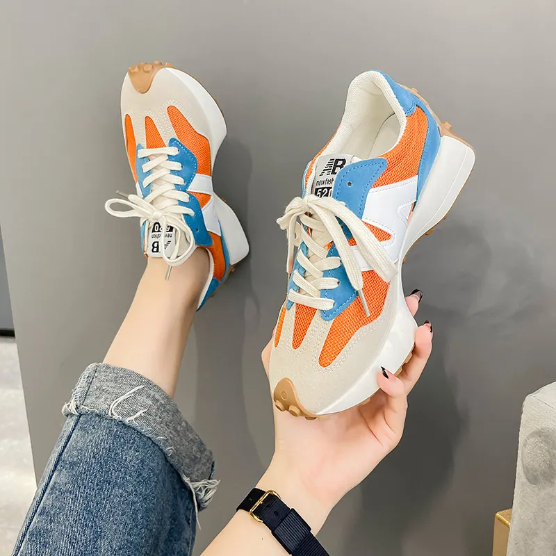 Dress Shoes GIYU Luxury Brand Women s Fashionable and Breathable Ms Sneakers Small Waist Daddy Female Casual Running Sports Shos 221118