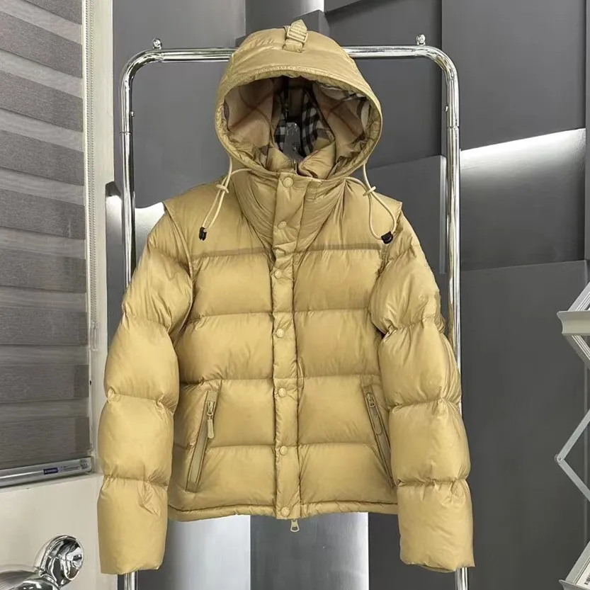 Multicolor Khaki Hooded Puffer Jacket For Women Fashionable
