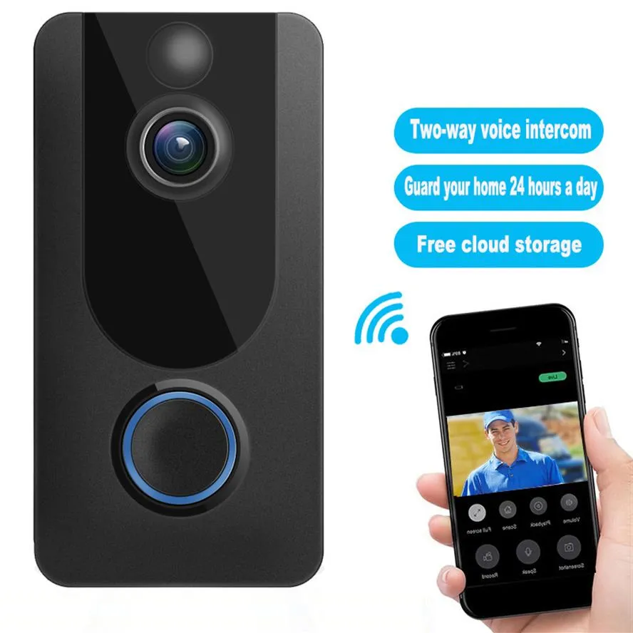 EKEN V7 1080P Smart WiFi Video Camera Doorbell Visual Intercom Night ...