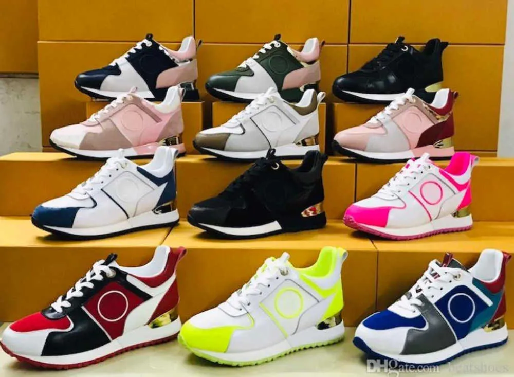 T￪nis de grife de t￪nis homens fontes de designer fungo t￪nis homens sapatos casuais sola de borracha t￪nis misturados colorido colorido couro cl￡ssico azul rosa com caixa no12