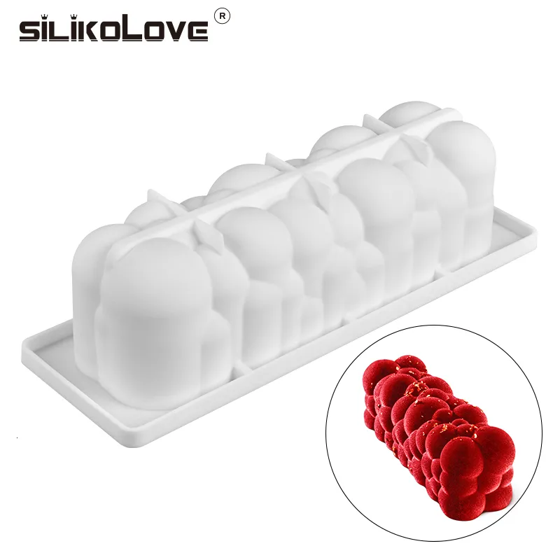 Stampi da forno Silikolove 3D Cloud Series Silicone Stampo Art Stampo Strumenti fatti in casa fai da te Bubble Dessert a spirale Mousse 221118