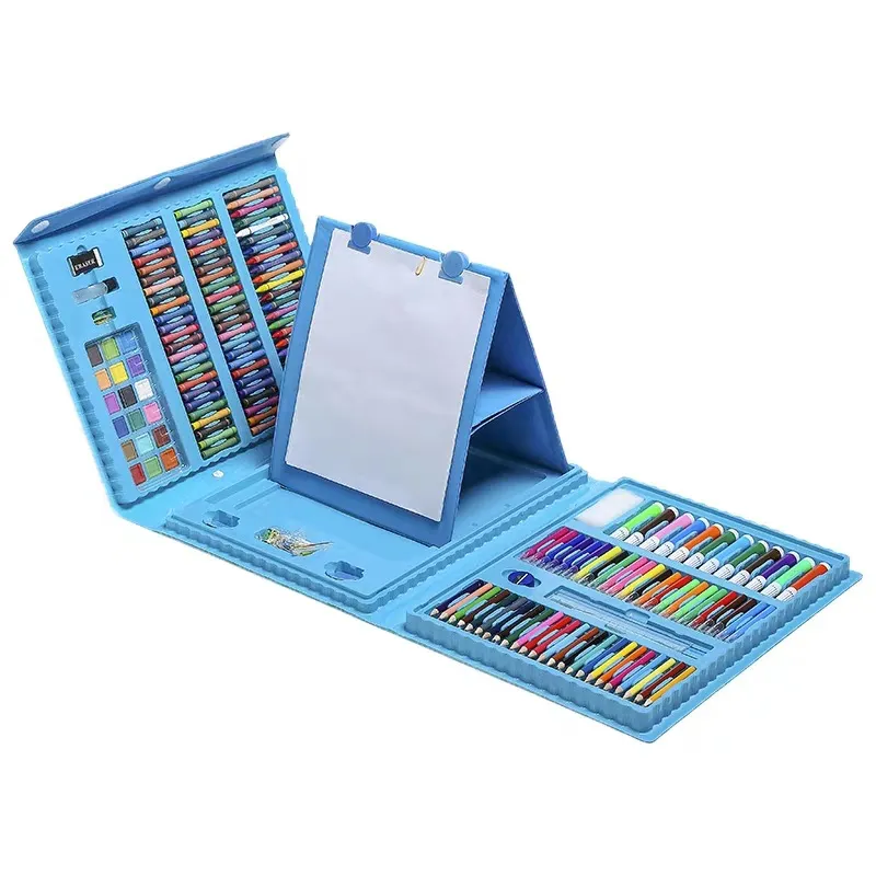 208PCS Kids Drawing Kits Children Art Set Painting Watercolor Pencil Crayon  Water Pen Doodle Drawing Board