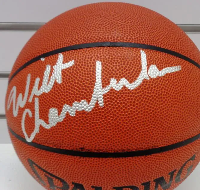 Koleksiyonluk Chamberlain LeBron curry İmzalı İmzalı İmzalı imzalı otomatik İmza İç Mekan/Dış Mekan koleksiyonu sprots Basketbol topu