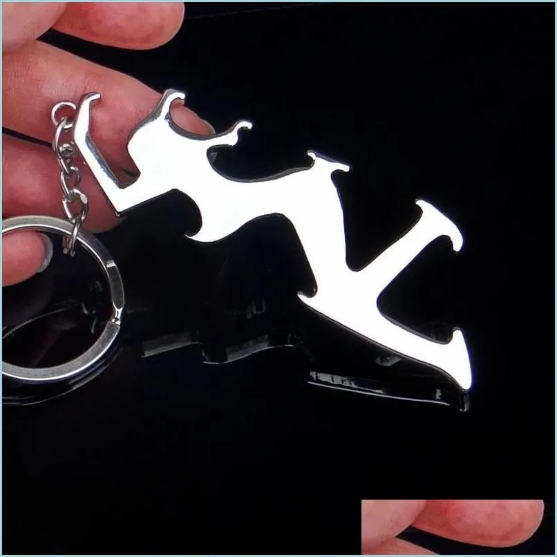 Key Rings Metal Slim Women Figure Beer Bottle Opener Key Rings Summer Openers Keyring Keychain Holder Hangs Fashion Jewelry Bar Hand Dhvgp