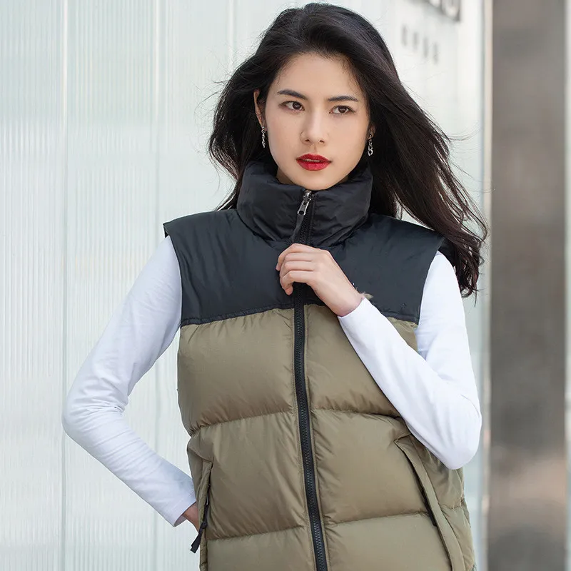 Vest White Duck Goose Down Vest Unique Waistcoats Women Winter Downs