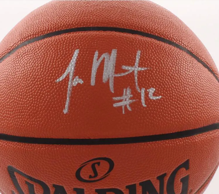 수집 가능한 Ewing Johnson Garnett Morant Shaq 사인 서명 서명 된 서명자 자동 사인 실내/야외 컬렉션 Sprots Basketball Ball