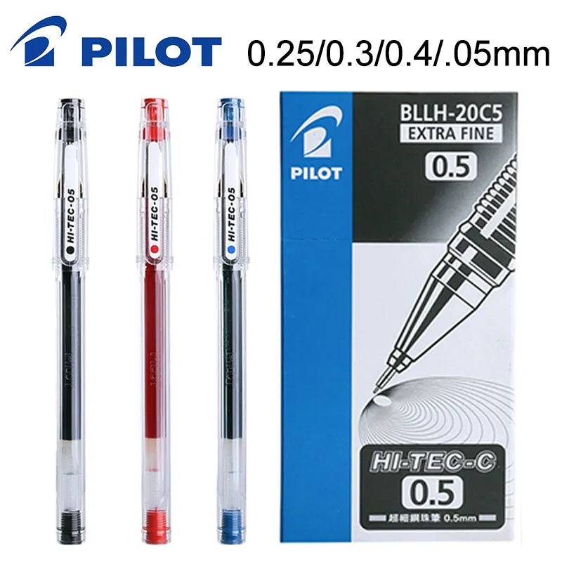 Gelpennen 10 stuks piloot hi-TEC-C BLLH-20C3 BLLH-20C4 BLLH-20C5 0,3 mm 0,4 0,5 0,5 0,25 Financiële Japanse briefpapier 221118