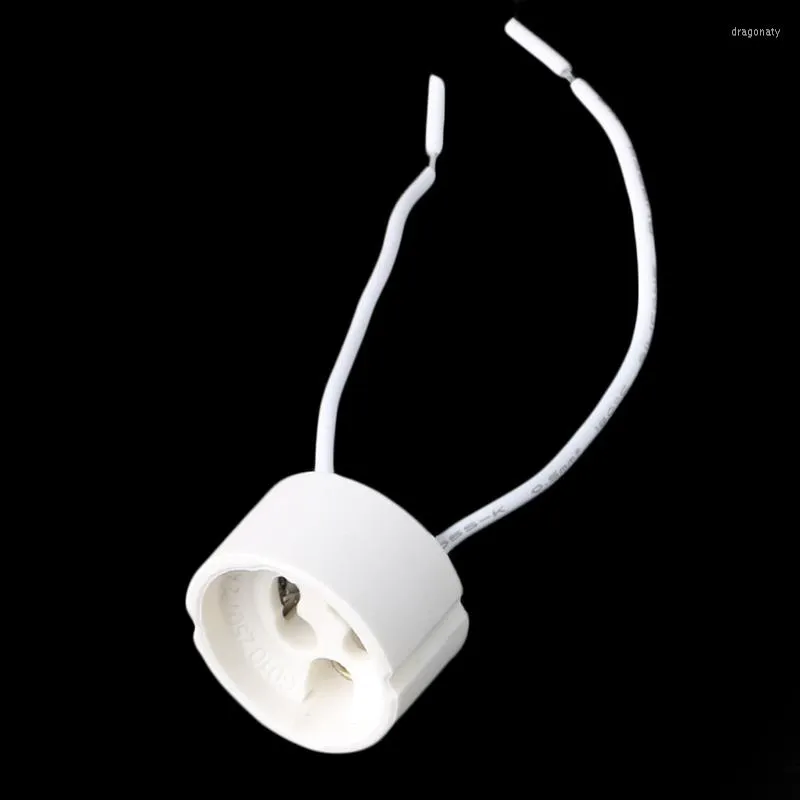 Lamphållare YYSD GU10 Socket LED -glödlampa Halogenhållare Baser Ceramic Wire Connector