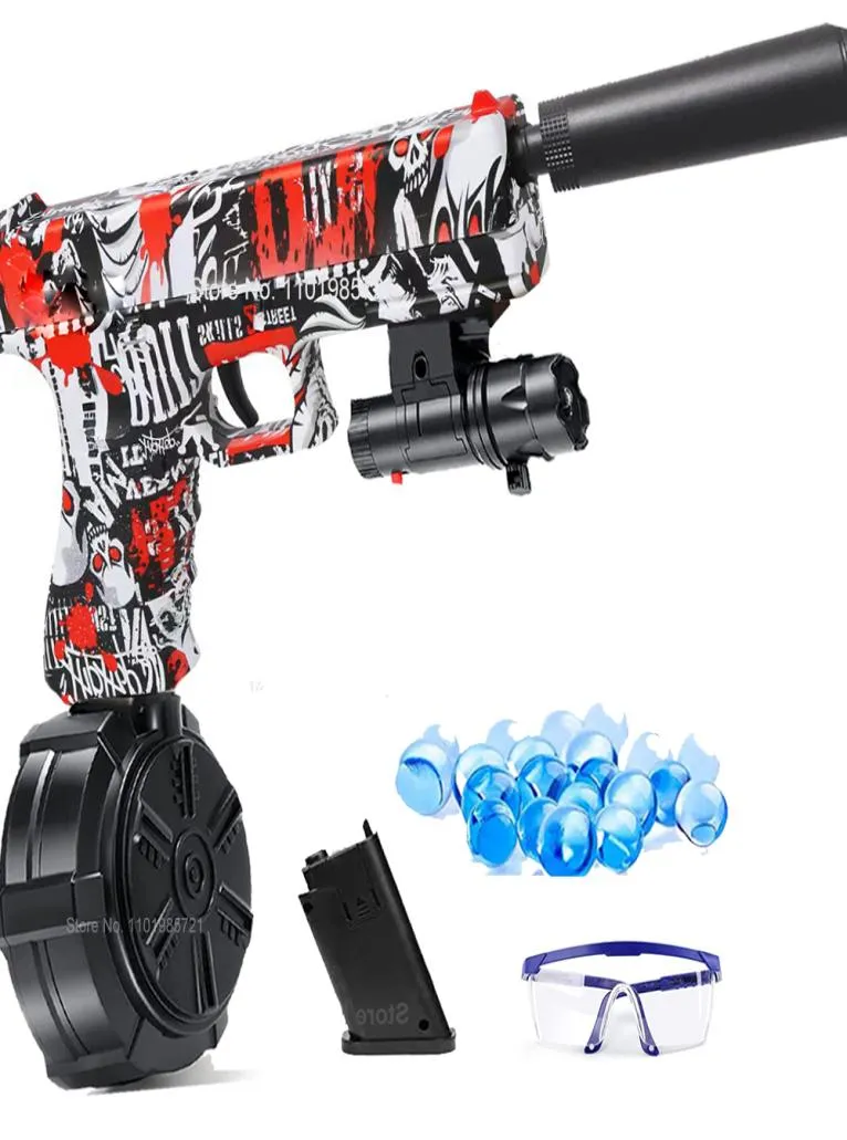 Ny Electric Gel Blaster Splatter Ball Gun Water Beads Toy Shooter Pistol Airsoft Weapon för vuxna barn utomhusspel
