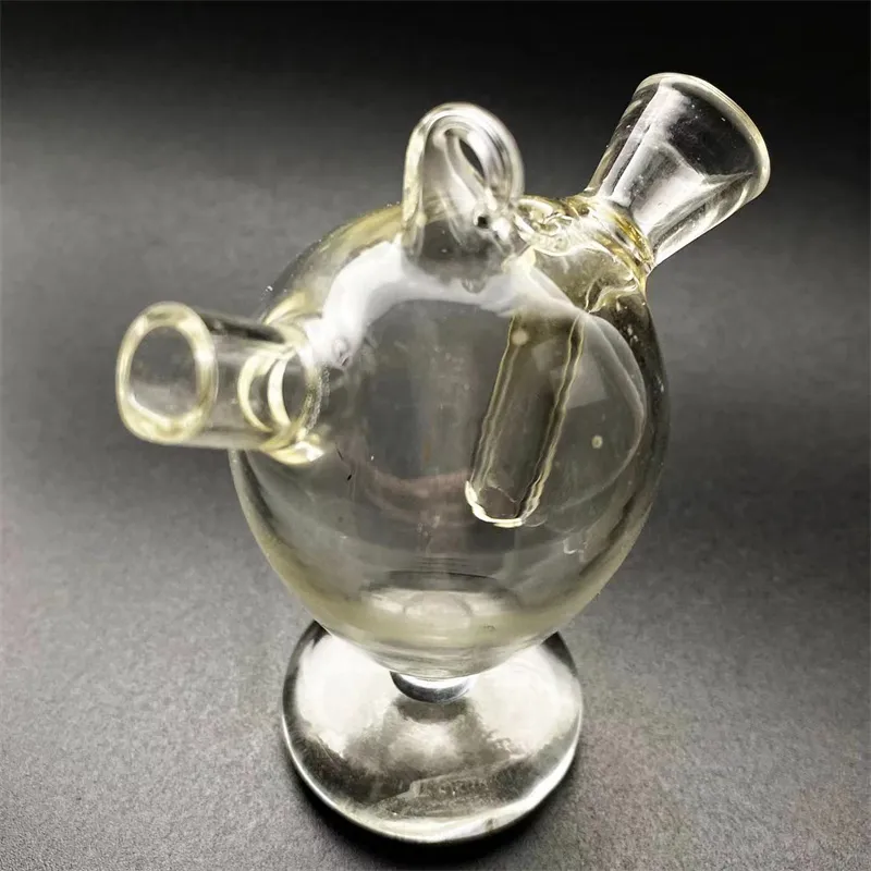 Bong Ash Catcher ovo borbulhador puro com vidro de borosilicato alto, tubo de borbulhador sem corte de vidro