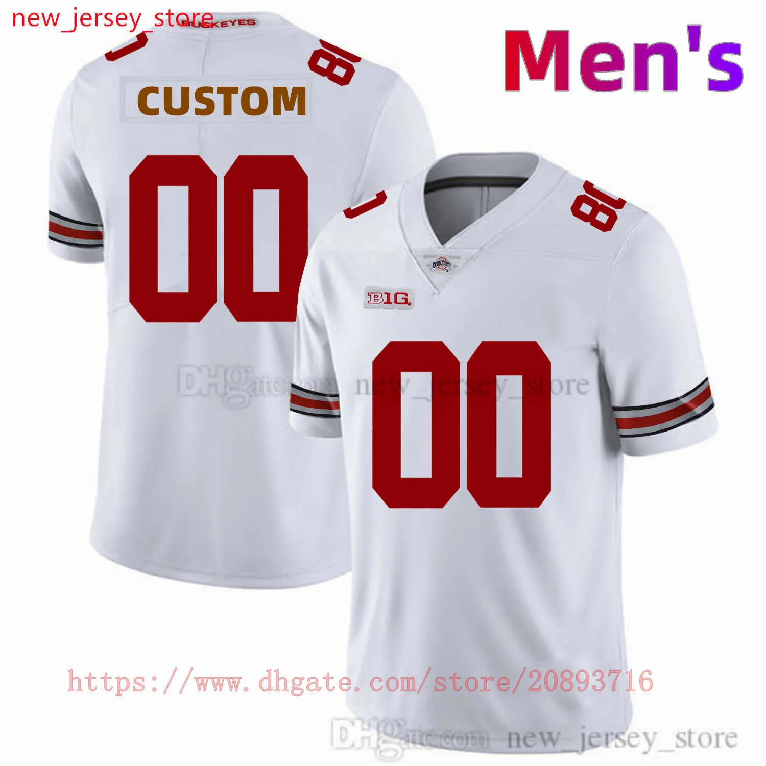 Football personnalisé S-6XL NCAA Ohio State Buckeyes Maglie da calcio 44 J.T. Tuimoloau 33 Jack Sawyer 4 Julian Fleming 77 Paris Johnson Jr. 11