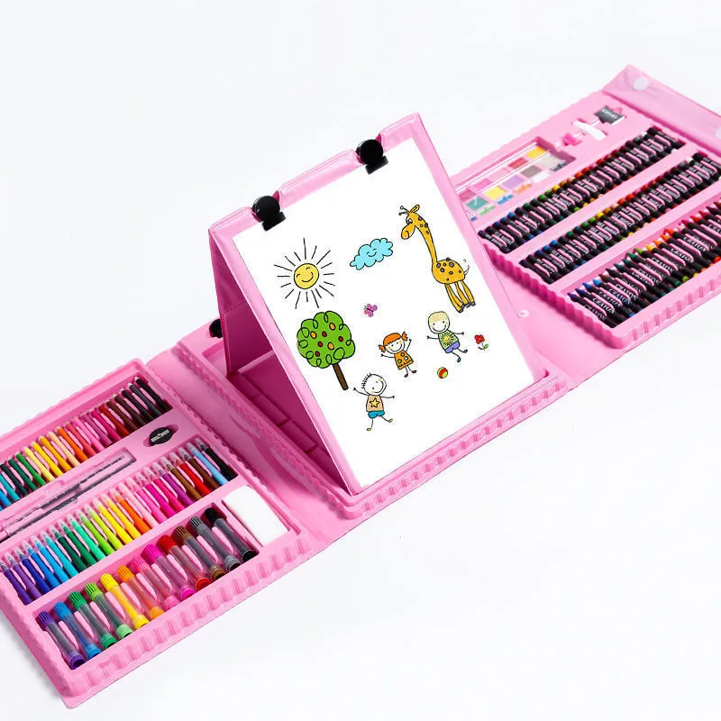 Art set Children Art Painting Set Watercolor Pencil Crayon Water Pen  Drawing Board Doodle Supplies Kids Educational Toys Gift