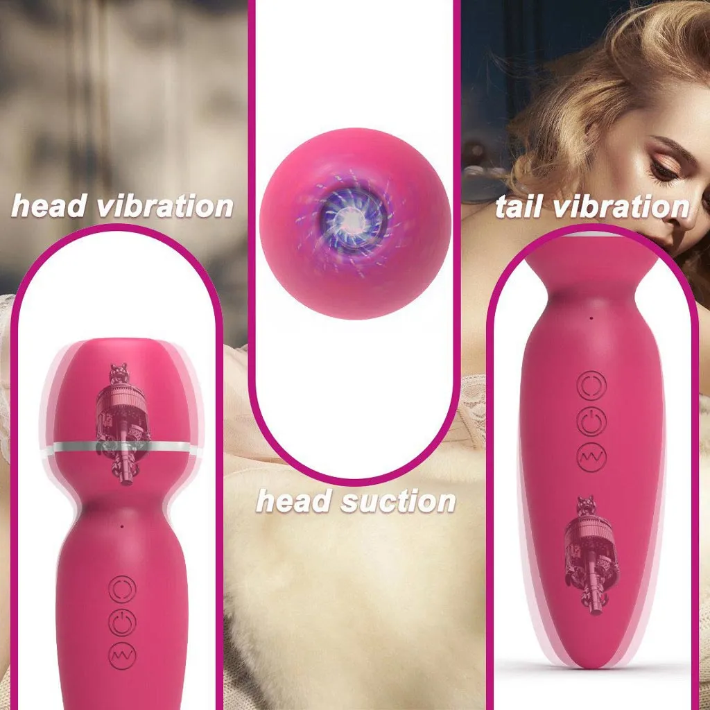 Ganzkörpermassagebaste Sex Toys Masager Vibrator weiblicher AV-Stick-Vibrator G-Punkt-Klitoris mit 7 Vibrationen Modi knusprig klatschernadierbares Erwachsenenspielzeug für Frauen 2YQ7