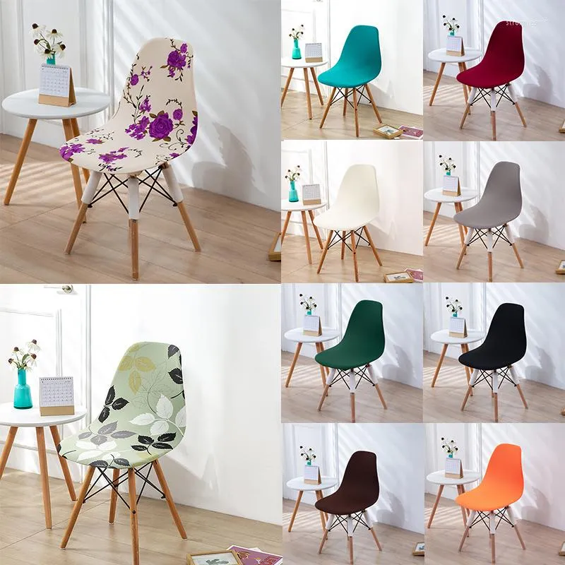 Chair Covers Simplicity Stretch Cover For Banquet Home Nordic Style Shell Washable Dining Seat Kitchen
