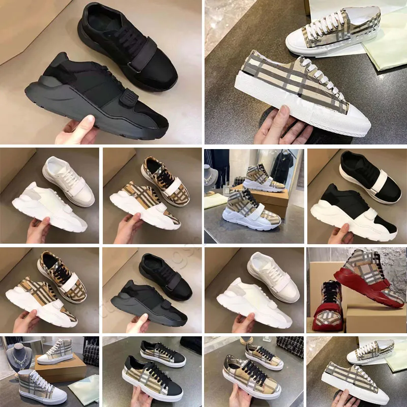 2023 Treinadores de sapatos de sapatos casuais tênis de moda de moda real de couro de couro real listras de bagas maagro