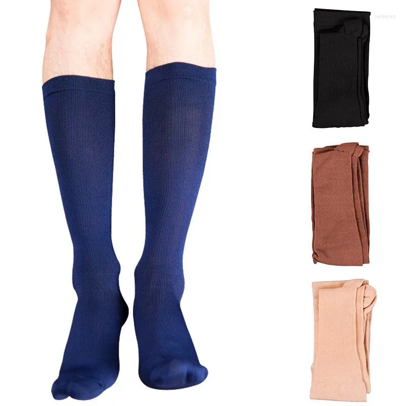 Men's Socks Tube Sport Men Formal Wear Suit Male Sexy Stocking Business Dress High Elastic Compression