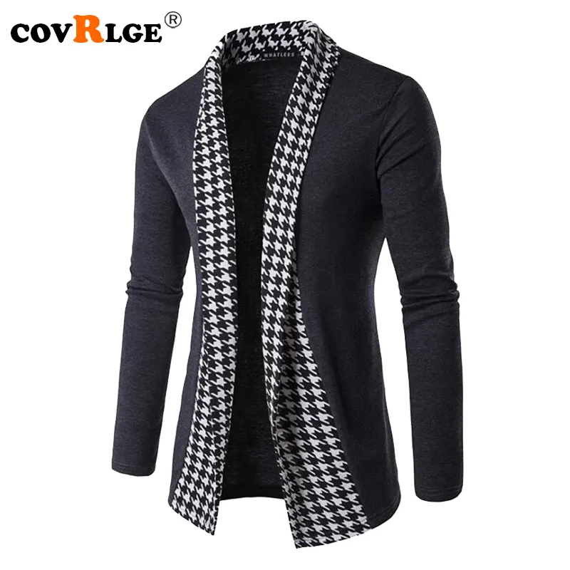 Herrtröjor Covrlge Autumn Winter Classic Cuff Knit Cardigan Högkvalitativ män Stickade rockar Male Knitwears MZL046 221117