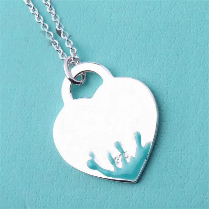 High Quality Necklace Ladies Luxury Neckware Classic Brand Jewelry Fashion Heart Pendant Necklaces Girls Ornaments 925 Silver Chains