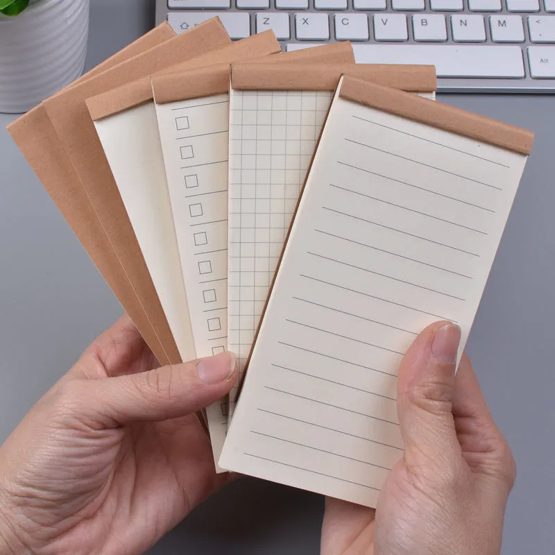 Uwagi 5pcs/działka harmonogram studentów mini notebook do wykonywania listy codziennych małych szelków.